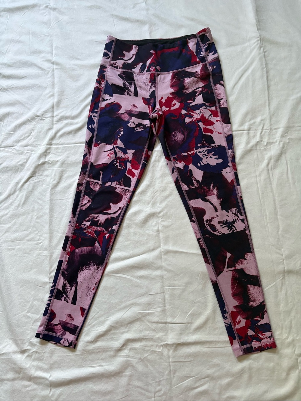 Lucy Size M Womens Multicolor Compresion Stretch Pull On Activewear Leggings